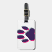 Out-of-Focus Dog Paw-afdrukken Bagagelabel (Voorkant verticaal)