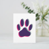 Out-of-Focus Dog Paw-afdrukken Briefkaart (Staand voorkant)