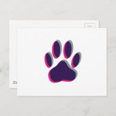 Out-of-Focus Dog Paw-afdrukken Briefkaart (Voorkant / Achterkant)