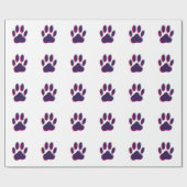 Out-of-Focus Dog Paw-afdrukken Cadeaupapier (Vlak)