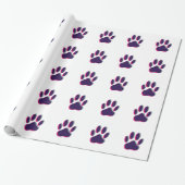 Out-of-Focus Dog Paw-afdrukken Cadeaupapier (Uitgerold)