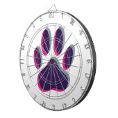 Out-of-Focus Dog Paw-afdrukken Dartbord (Voorkant Rechts)