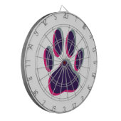 Out-of-Focus Dog Paw-afdrukken Dartbord (Voorkant Links)