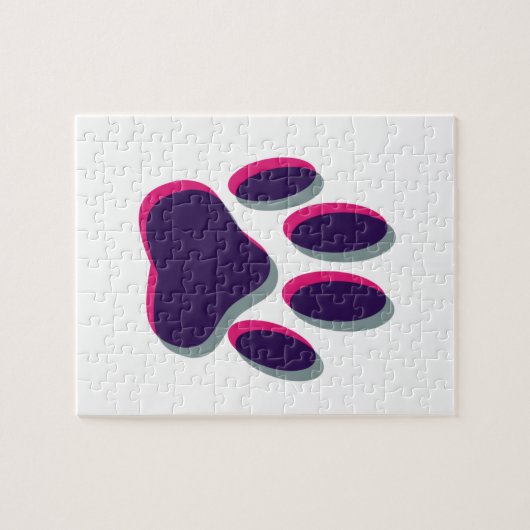 Out-of-Focus Dog Paw-afdrukken Legpuzzel (Horizontaal)