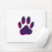 Out-of-Focus Dog Paw-afdrukken Muismat (Met muis)