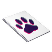 Out-of-Focus Dog Paw-afdrukken Notitieboek (Rechterzijde)
