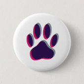Out-of-Focus Dog Paw-afdrukken Ronde Button 5,7 Cm (Voorkant)