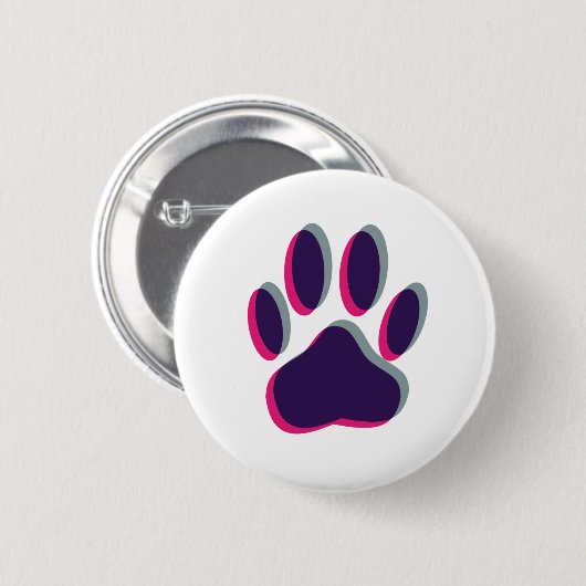 Out-of-Focus Dog Paw-afdrukken Ronde Button 5,7 Cm (Voorkant /achterkant)