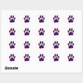 Out-of-Focus Dog Paw-afdrukken Ronde Sticker (Vel)