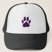 Out-of-Focus Dog Paw-afdrukken Trucker Pet (Voorkant)
