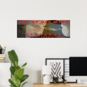 "Out Of His Mind" 36"x12" poster (Thuiskantoor)
