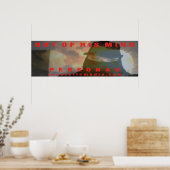 "Out Of His Mind" 36"x12" poster (Keuken)