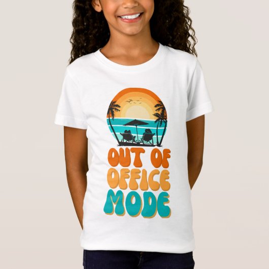 Out of Office Mode T-shirt (Voorkant)