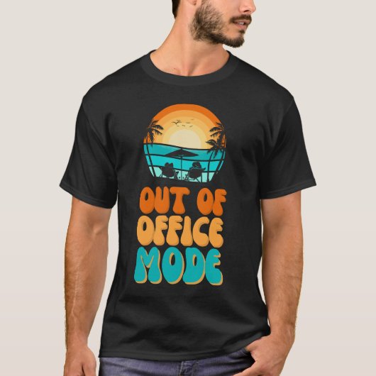 Out of Office Mode T-shirt (Voorkant)