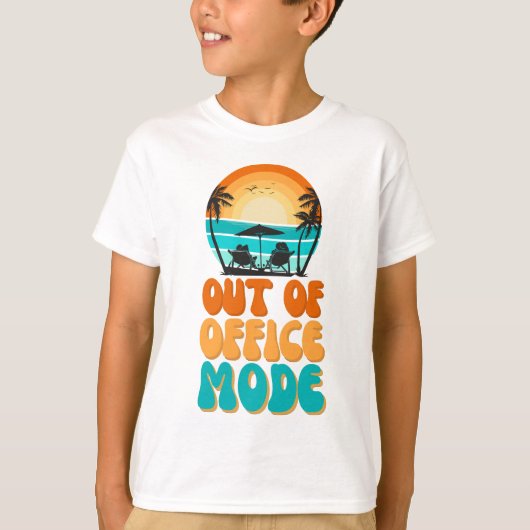 Out of Office Mode T-shirt (Voorkant)