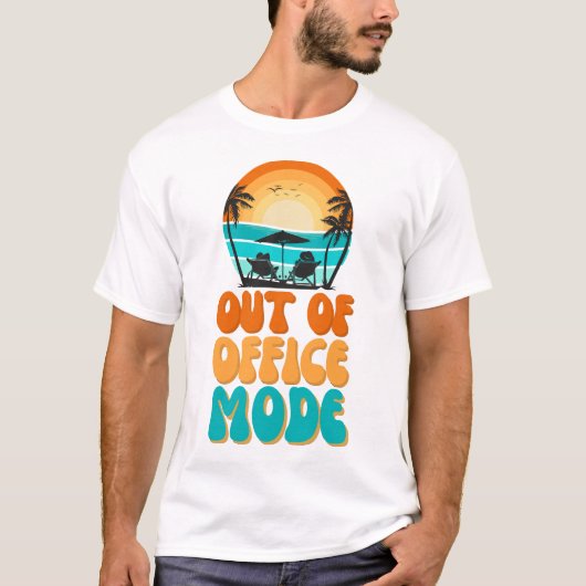 Out of Office Mode T-shirt (Voorkant)