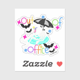 Out Of Office Ontspannend Skelet Sticker