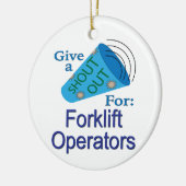 Out-of-out voor vorkheftrucks keramisch ornament (Links)