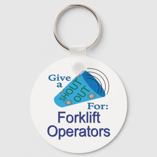 Out-of-out voor vorkheftrucks sleutelhanger (Voorkant)