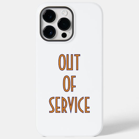 "Out of Service" iphone 14 pro max hoesje (Achterkant)