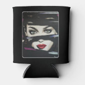 'Out of the Dark' schilderij op een Blikjeskoeler (Voorkant)