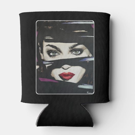 'Out of the Dark' schilderij op een Blikjeskoeler (Achterkant)