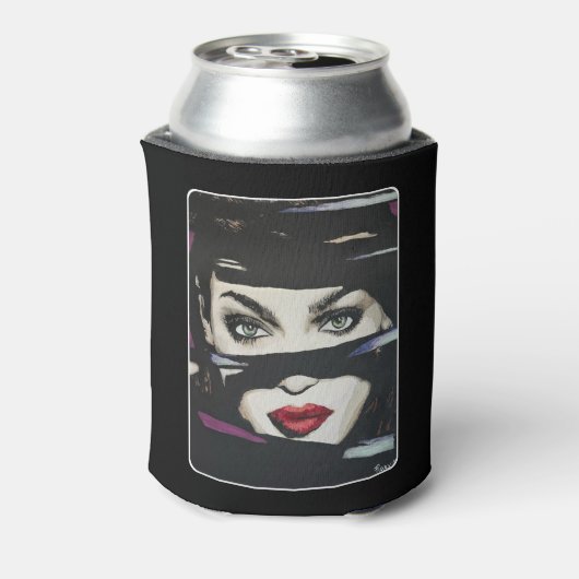 'Out of the Dark' schilderij op een Blikjeskoeler (Blikje Achterkant)