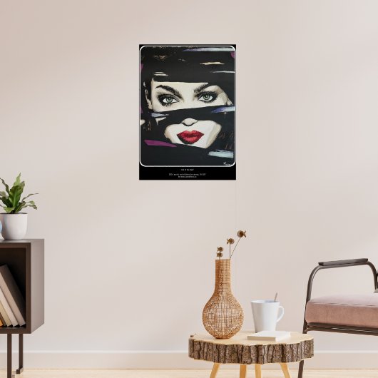 'Out of the Dark' schilderij op een Poster (Woonkamer 3)