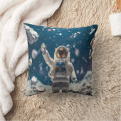 Out of This World Astronaut in Space Throw Pillow Kussen (Deken)
