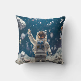 Out of This World Astronaut in Space Throw Pillow Kussen