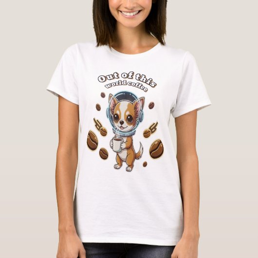 Out of this world chihuahua T-Shirt (Voorkant)