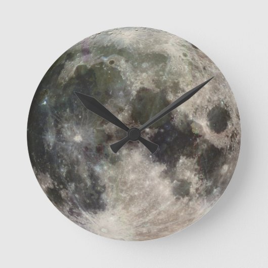 "Out of this world" Full Moon Clock Ronde Klok (Voorkant)