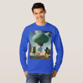 Out-of-This-World Gas: Hilarische Scheten Aliens T-shirt (Voorkant volledig)