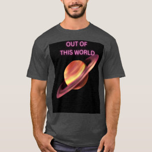 Out of This World Neon Saturn Heren T-Shirt