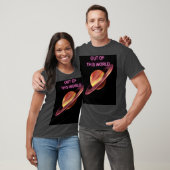 Out of This World Neon Saturn Heren T-Shirt (Unisex)