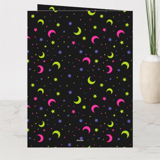 Out of This World Retro Alien Valentijns Kaart (Achterkant)