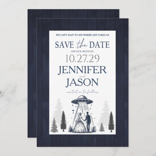 Out of this World Save The Date (Voorkant / Achterkant)