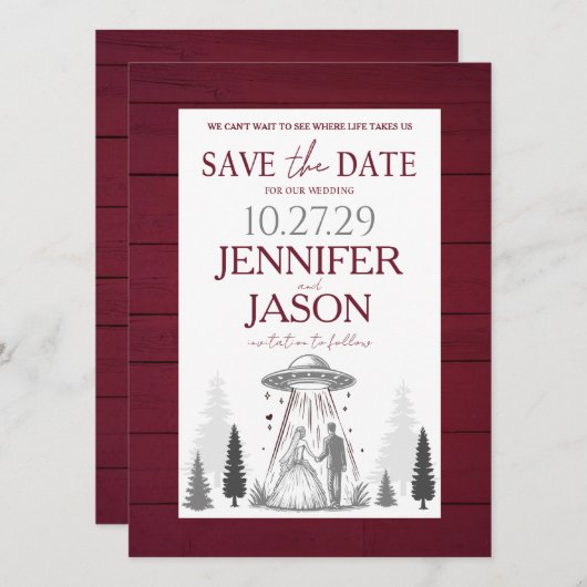 Out of this World Save The Date (Voorkant / Achterkant)