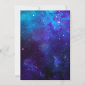 Out of This World Space Birthday Invitation Kaart (Achterkant)