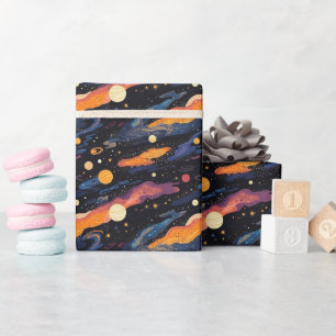 Out of This World Space Wrapping Paper Cadeaupapier