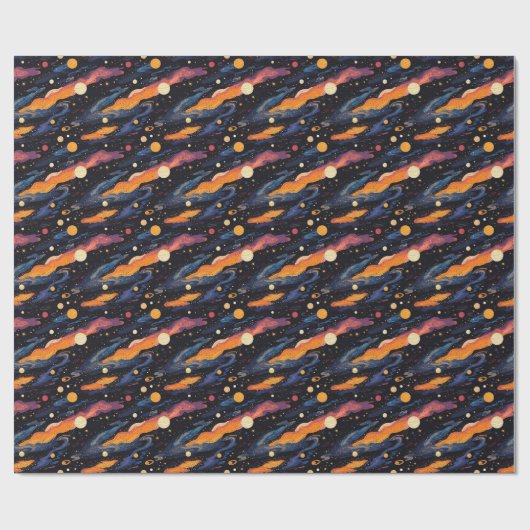 Out of This World Space Wrapping Paper Cadeaupapier (Vlak)