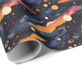 Out of This World Space Wrapping Paper Cadeaupapier (Rol Hoek)