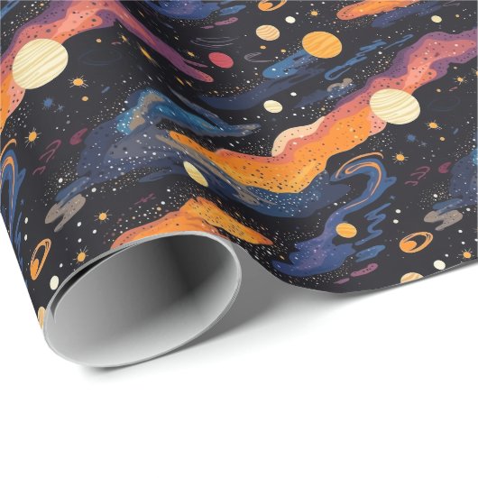 Out of This World Space Wrapping Paper Cadeaupapier (Rol Hoek)