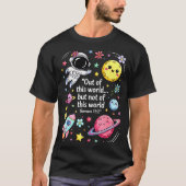 Out Of This World Spaceship Planet Galaxy Christia T-shirt (Voorkant)