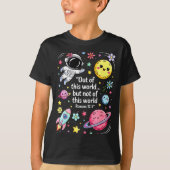 Out Of This World Spaceship Planet Galaxy Christia T-shirt (Voorkant)