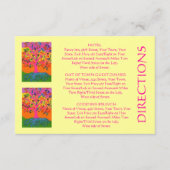 'Out-of-Town Guest DIRECTIONS'-kaart (kleine rec.) Informatiekaartje (Voorkant)