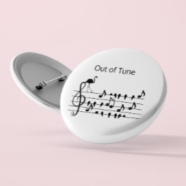 Out of Tune Flamingo aanpasbaar Ronde Button 5,7 Cm