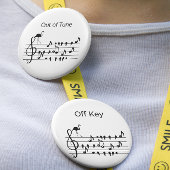 Out of Tune Flamingo aanpasbaar Ronde Button 5,7 Cm