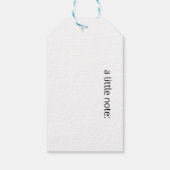 Out of Tune Flamingo bij zangvogels Cadeaulabel (Achterkant)