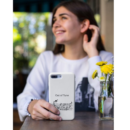 Out of Tune Flamingo bij zangvogels Case-Mate iPhone Case